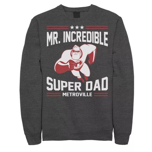 Мужской свитшот Disney/Pixar Incredibles Super Dad Licensed Character