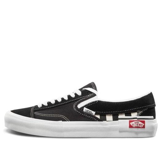 Кроссовки Vans Classic Slip-On CAP 'Checkerboard - Black White', черный