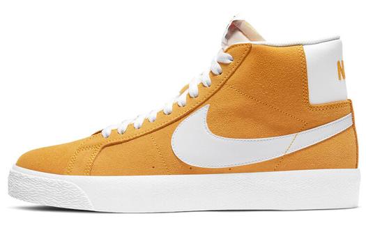 Кроссовки Nike SB Zoom Blazer Mid, золотой/белый