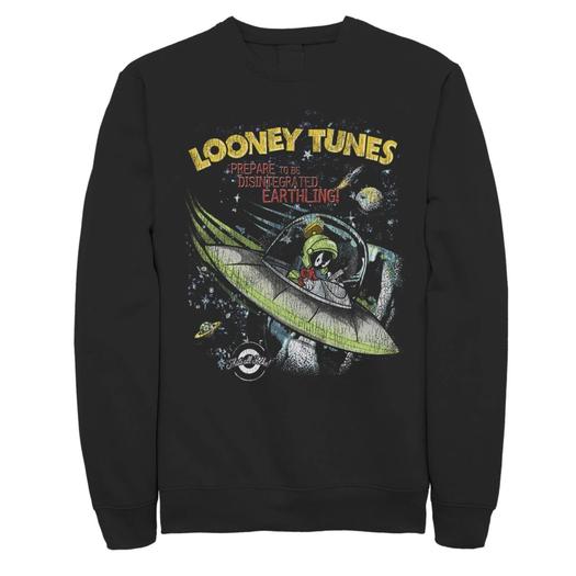 Мужской винтажный свитшот Looney Tunes «Марвин Марсианин готовится к распаду» Licensed Character
