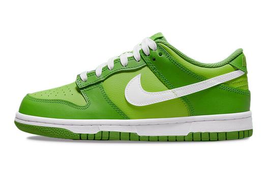 Кроссовки Nike Dunk Low, зеленый/белый