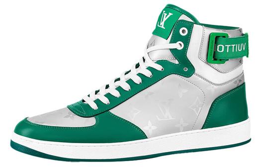 Кроссовки LOUIS VUITTON Rivoli Ankle Sneakers 'Silver Green'