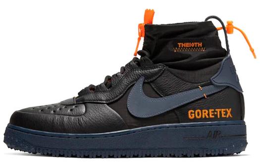 Кроссовки Nike Air Force 1 Winter Gore-Tex, черный/темно-синий