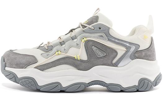 Массивные кроссовки Kappa унисекс, цвет cool gray/beige/yellow-1118
