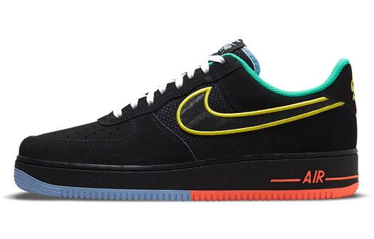 Кроссовки Nike Air Force 1 Low, черный/желтый