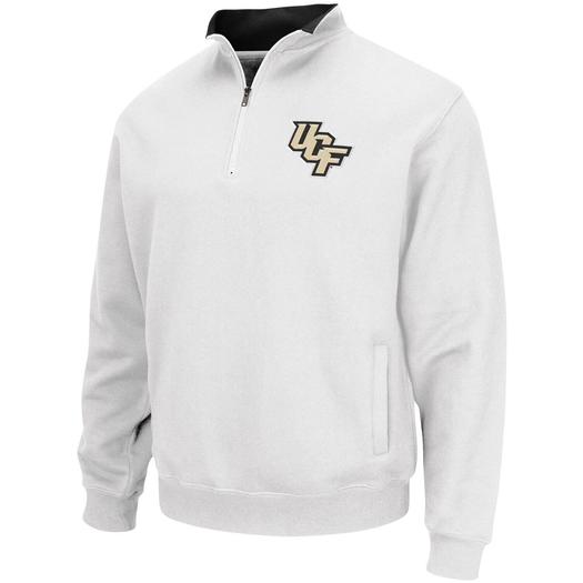 Мужской белый пуловер с молнией в четверть и логотипом UCF Knights Tortugas Colosseum