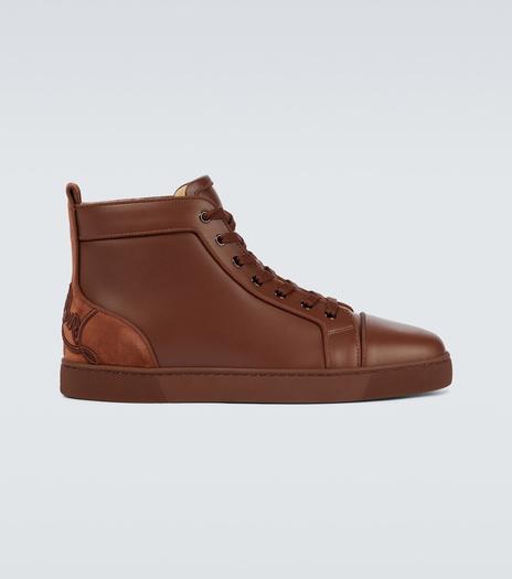 Кроссовки Fun Louis Christian Louboutin, коричневый