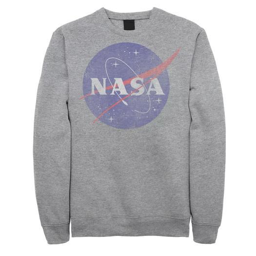 Мужской классический синий винтажный свитшот с логотипом NASA Licensed Character