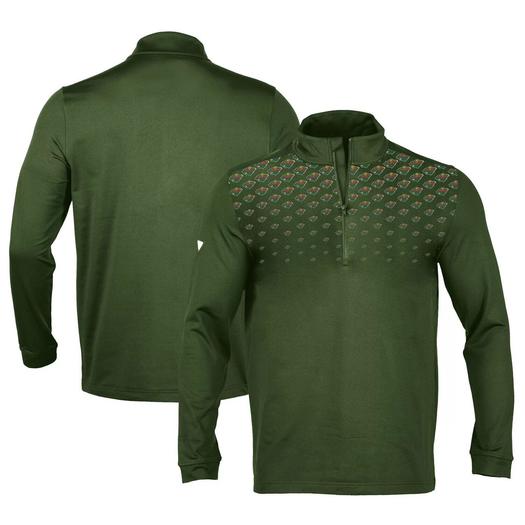 Мужская равномерная одежда Hunter Green Minnesota Wild NHL x PGA Scout Midlayer пуловер с молнией на четверть
