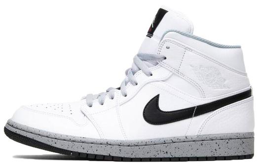 Кроссовки Jordan 1 Mid White Cement