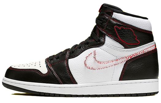 Кроссовки JORDAN 1 Retro High Defiant White Black Gym Red