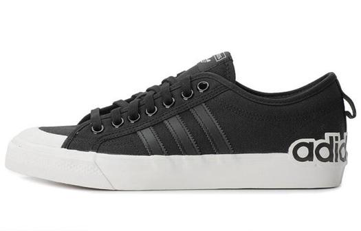Кроссовки Nizza Adidas Originals 'Oversize Heel Logo - Core Black Gum'