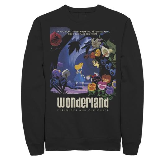 Мужской свитшот Disney Alice In Wonderland Curiouser Licensed Character