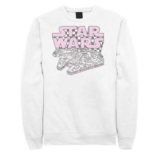 Мужской свитшот с клетчатым логотипом Star Wars Millennium Falcon Licensed Character