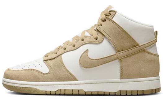 Кроссовки Nike Dunk High, белый/бежевый