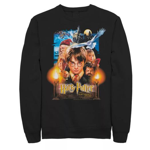 Мужская толстовка с плакатом And The Sorcerer's Stone Harry Potter