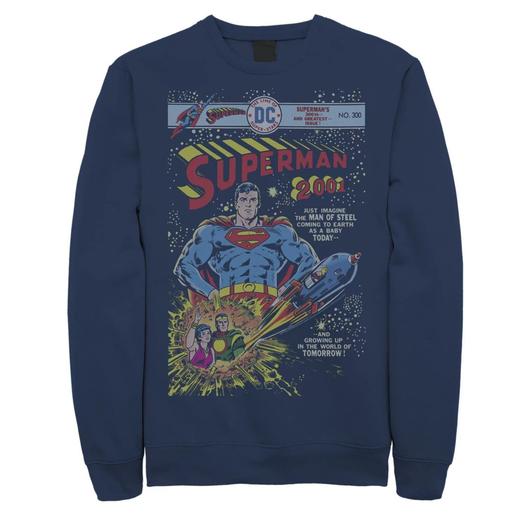 Мужской свитшот с обложкой комиксов DC Comics Superman 2001 Licensed Character