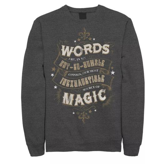 Мужской флисовый пуловер Words is Magic Harry Potter