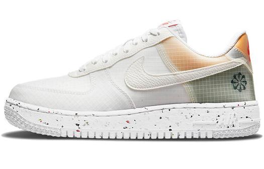 Кроссовки Nike Air Force 1 Low Crater, белый/оранжевый