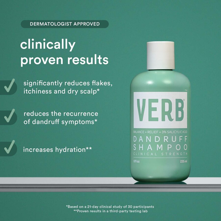 Шампунь от перхоти с салициловой кислотой Verb, 8 oz /355 ml — фото 4