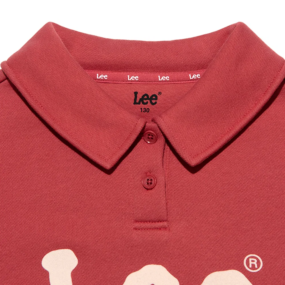Детский свитшот Lee Kids с начёсом розовый — фото 3