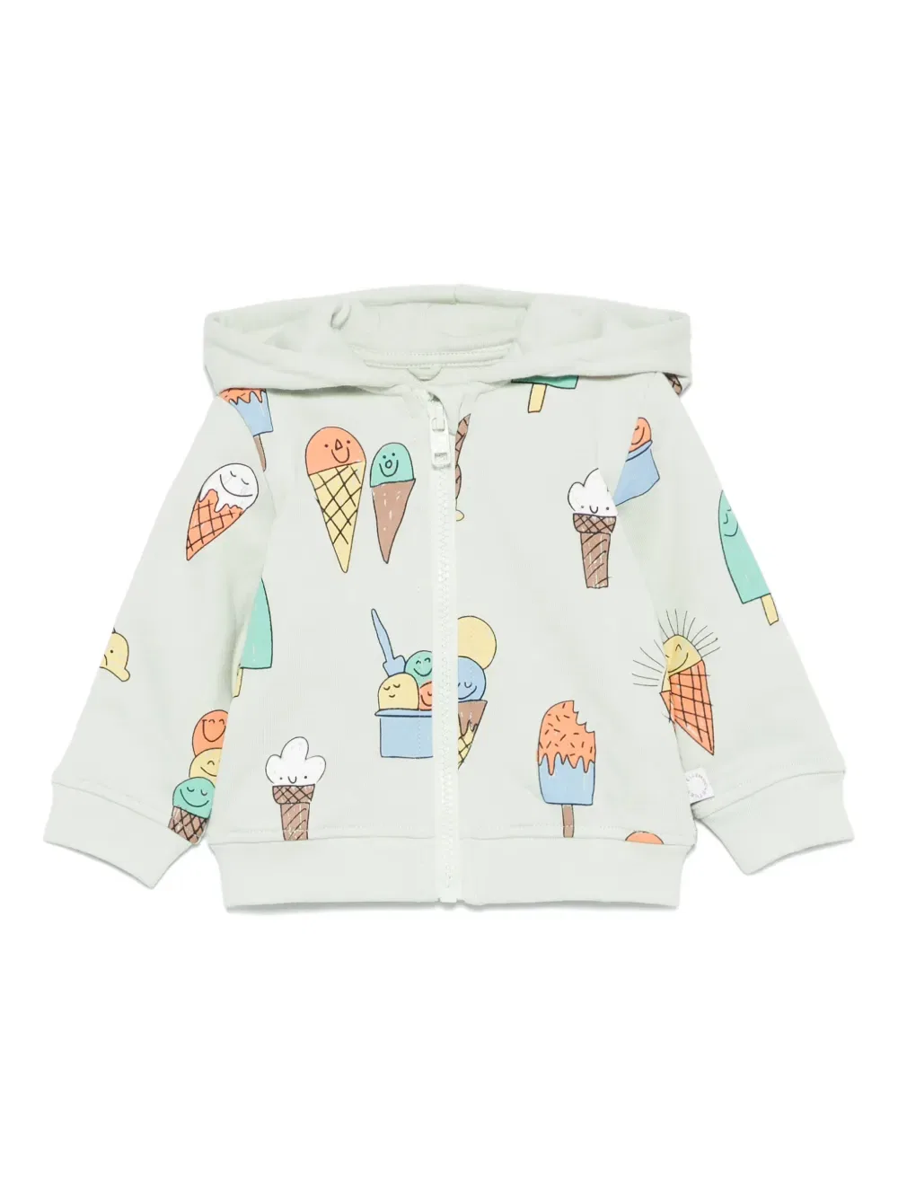 Худи с иллюстрационным принтом Stella Mccartney Kids, зеленый