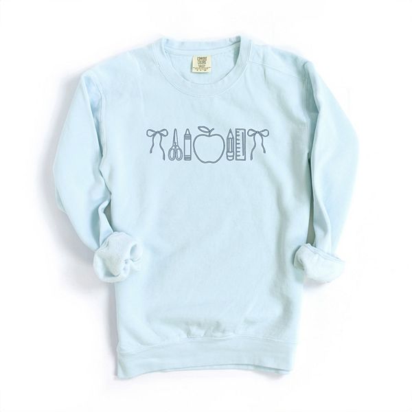 

Свитшот женский с вышитыми бантами и школьными значками Simply Sage Market, Chambray, Зеленый, Свитшот женский с вышитыми бантами и школьными значками Simply Sage Market, Chambray