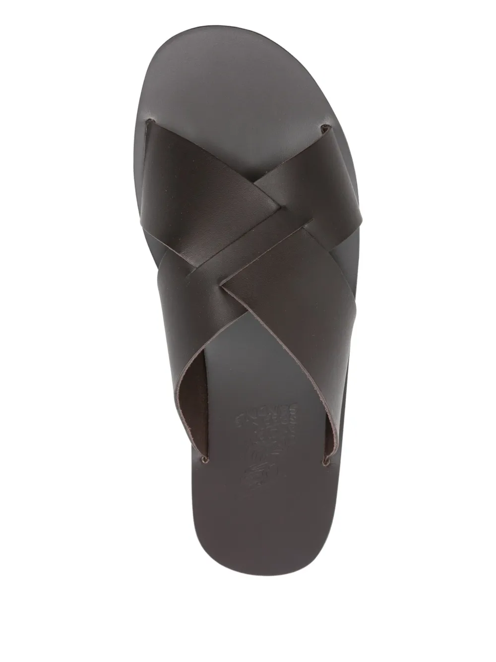 Сандалии Bios с перекрестными ремешками Ancient Greek Sandals, коричневый — фото 4
