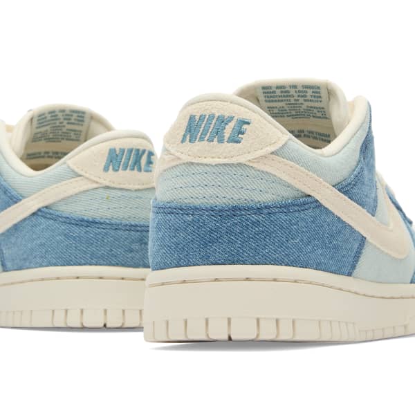 Данк лоу кроссовки Nike, синий, айвори и волт — фото 3