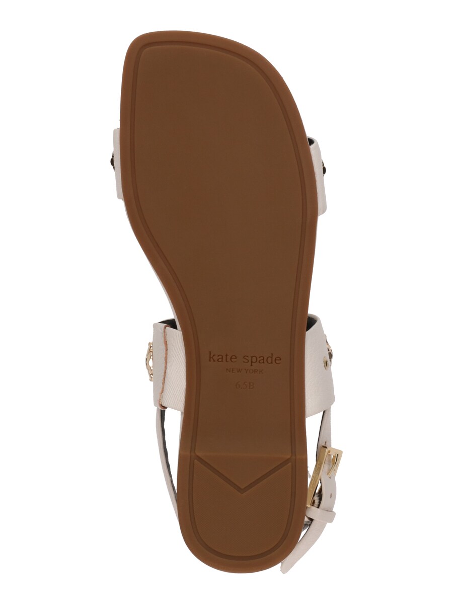 Сандалии Kate Spade Spade Flower Sandaletten Mit Nieten, Flach, Cream — фото 3