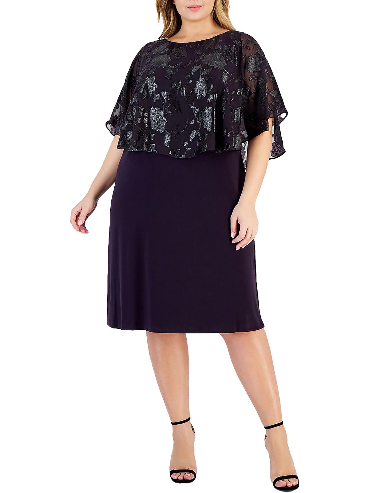 

Плюс Женское Вышитое Вечернее Платье Облегающее Платье Connected Apparel