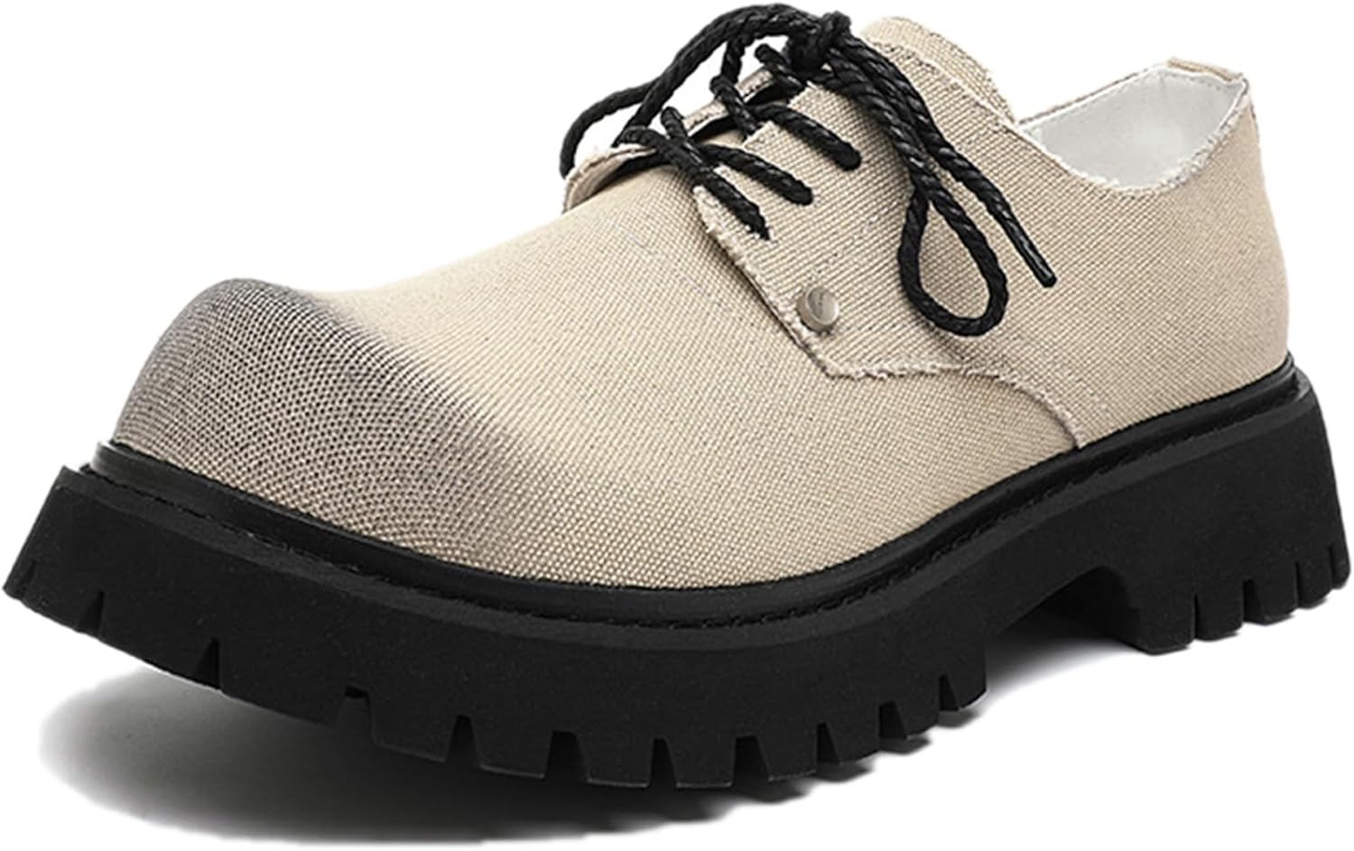 

Мужские джинсовые туфли с шнуровкой на платформе, массивный каблук, оксфорды с круглым носком, удобные, с противоскользящей подошвой, классические дерби для свадьбы и делового выхода Adkgbe, Apricot