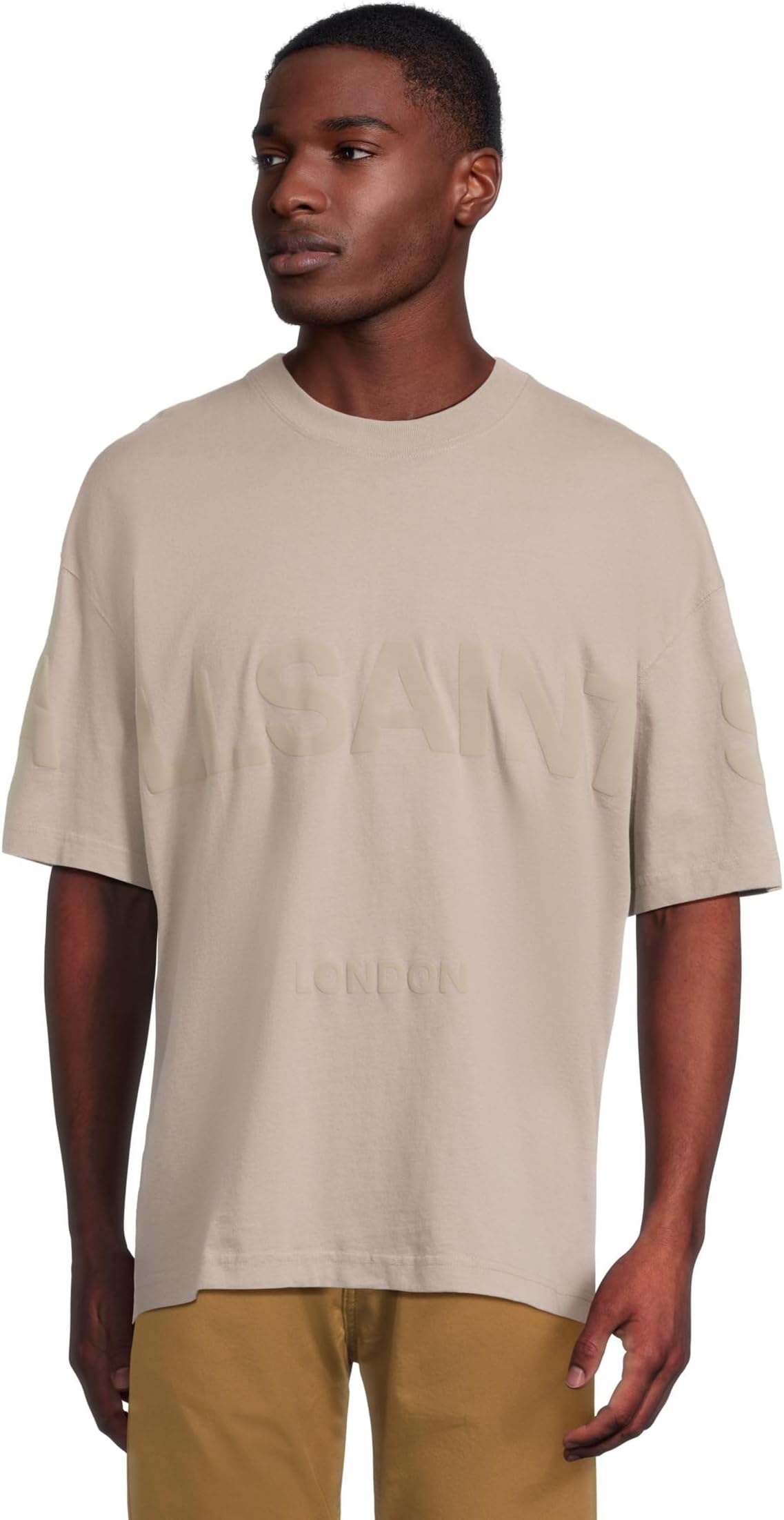 

Футболка AllSaints Biggy Short Sleeve Crew, цвет Chestnut Brown