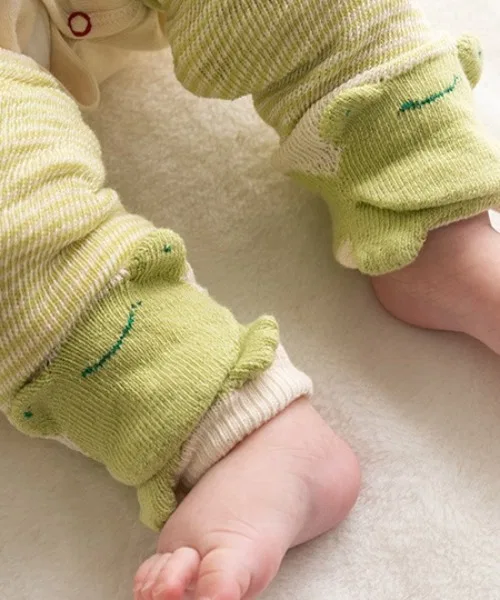 Гетры детские органические POMPKINS BABY с анималистичным дизайном — фото 4