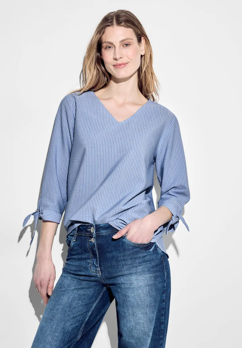 

Блуза Cecil с длинными рукавами в полоску, цвет Topaz Blouse Blue