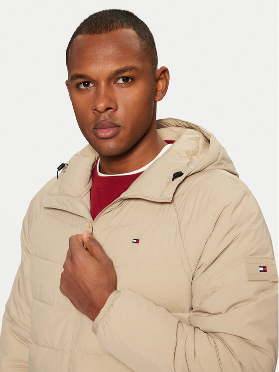 Зимняя куртка стандартного кроя MW0MW37641 Tommy Hilfiger, бежевый — фото 4