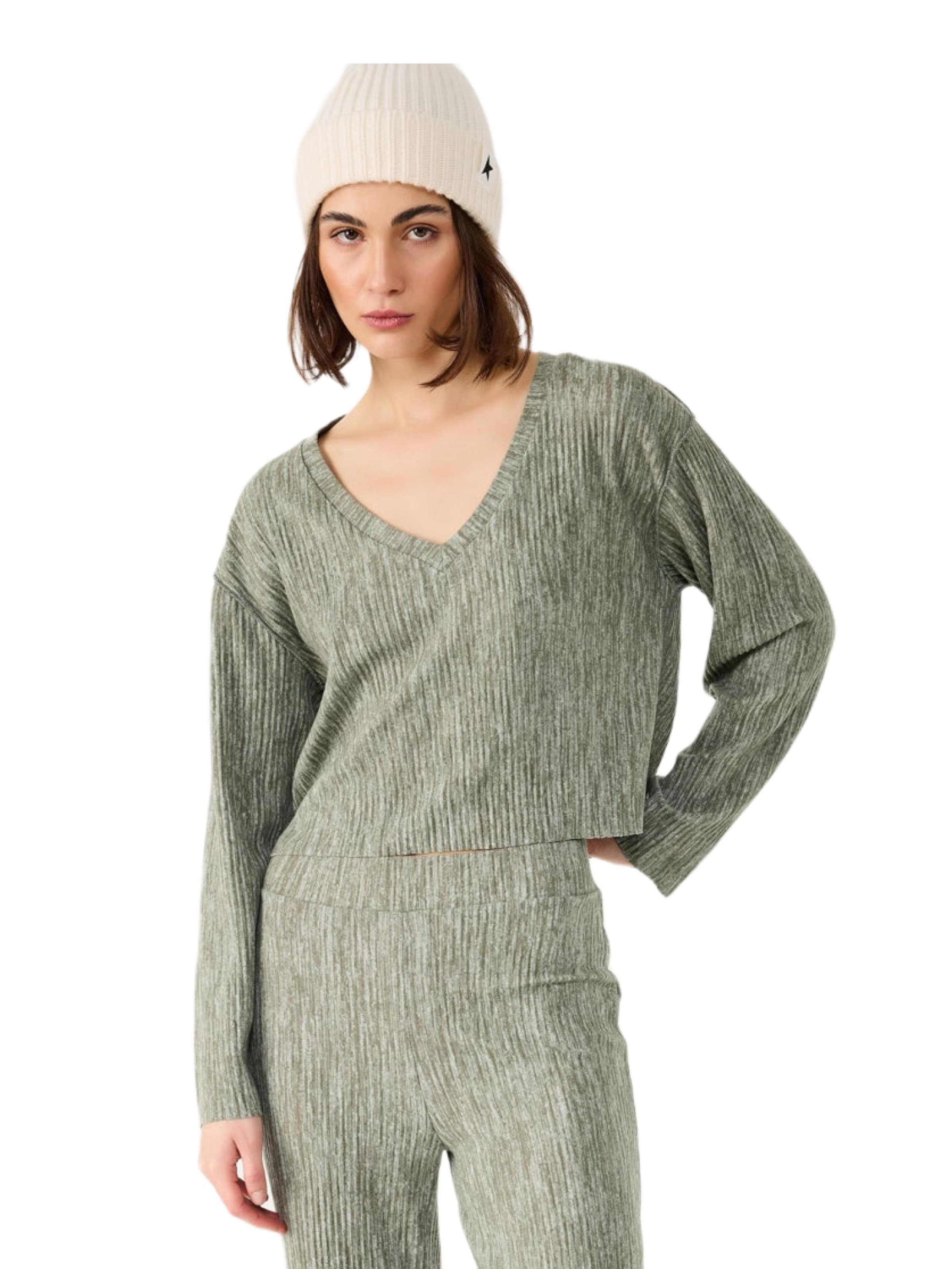 

No Matter What Лонгслив в пастельно-зеленом цвете