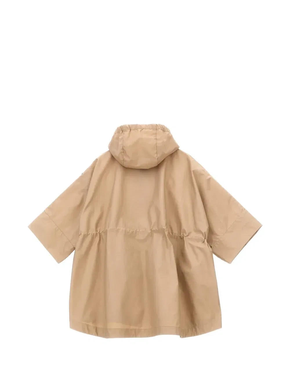 Расклешенная куртка с капюшоном Moncler Enfant, бежевый — фото 2