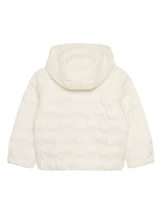 Демисезонная куртка regular fit 2YCUGN042 United Colors Of Benetton, экрю — фото 2