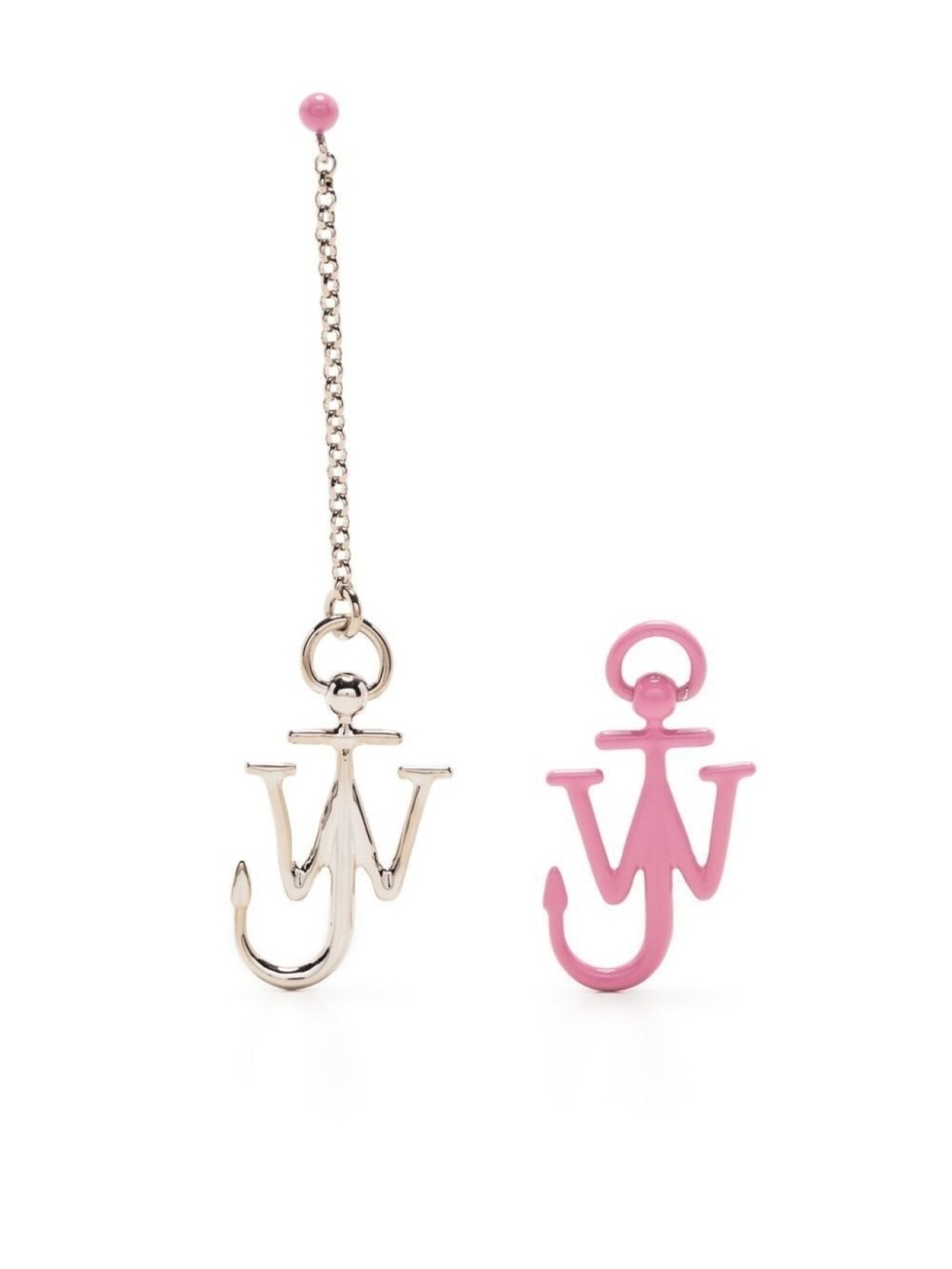 

Непарные серьги с логотипом Anchor JW Anderson, серебряный
