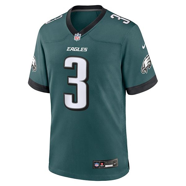 Мужская игровая футболка Nolan Smith Philadelphia Eagles в цвете midnight green Nike — фото 3