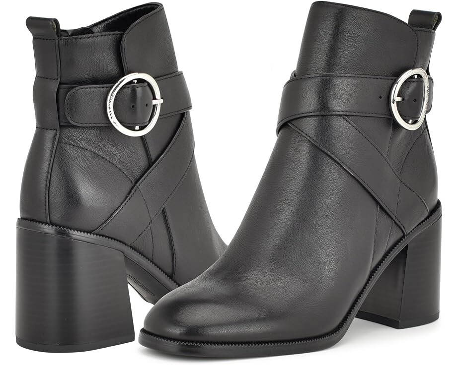 

Ботинки Nine West Needyou, черная кожа