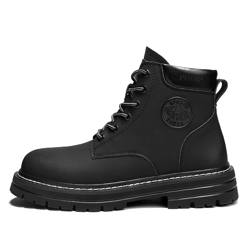 

Dunnu Мартин Бутс унисекс черные с черной флисовой подкладкой, цвет Black Fleece-Lined