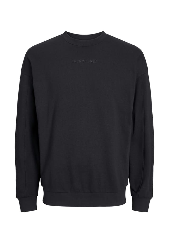 

Пуловер свитшот с ромбовидным узором Jack & Jones, черный