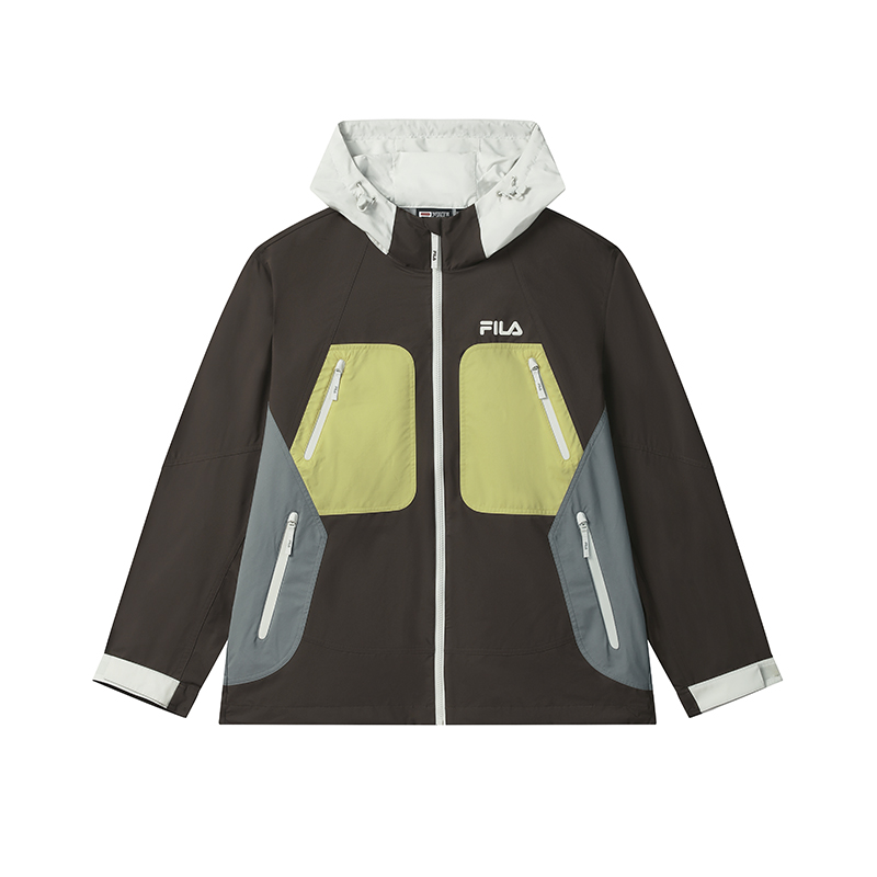 

FILA Оригинальная куртка мужская в темном земляном тоне, Dark Earth Tone