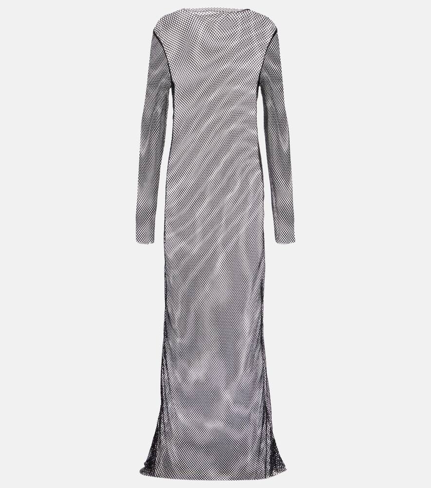 

Расшитый сетчатый макси-платье Tove, Black