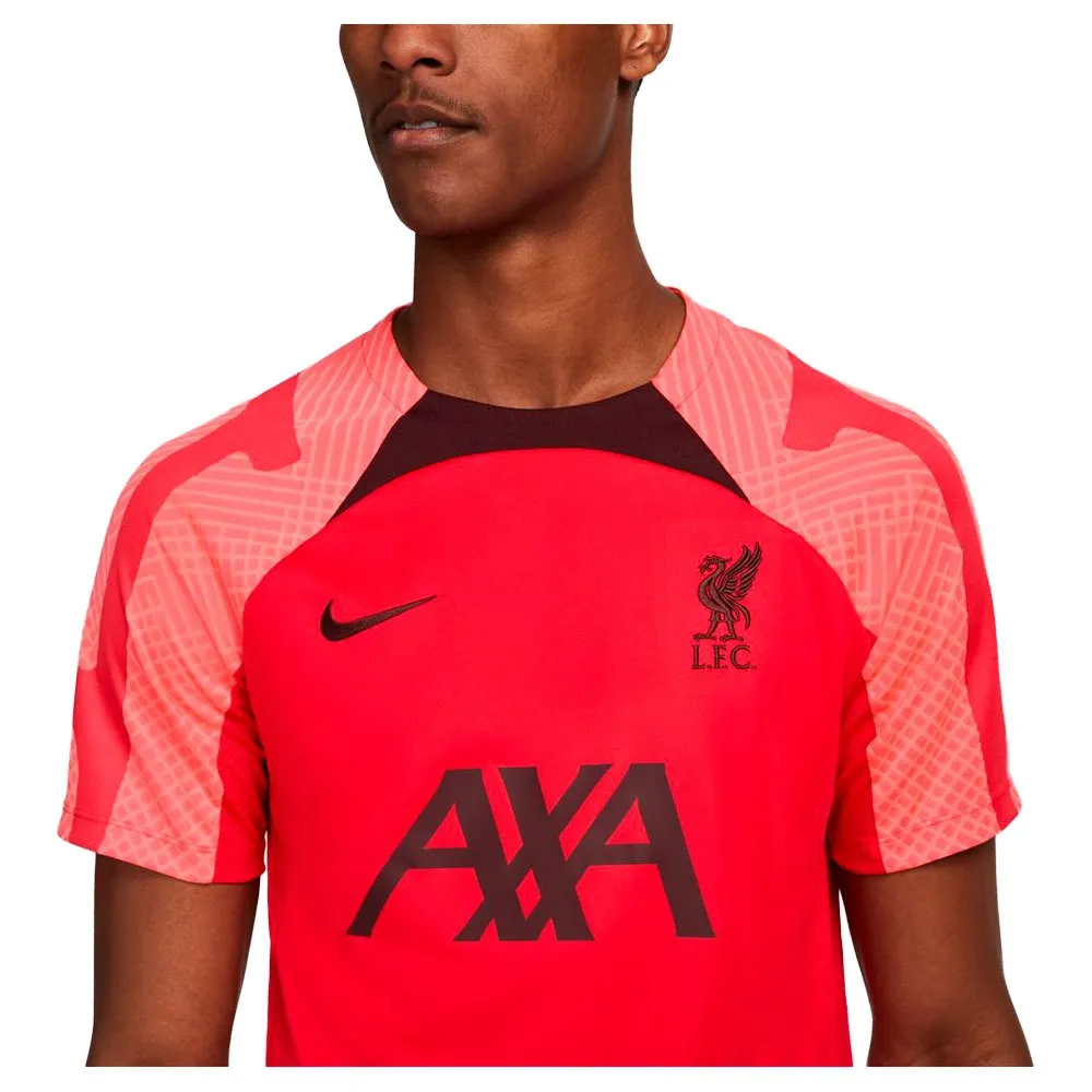 Футболка с коротким рукавом Nike FC Liverpool 22/23 Dri Fit Strike, красный — фото 3