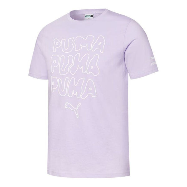 

Футболка summer graphic t-shirt 'purple' Puma, фиолетовый