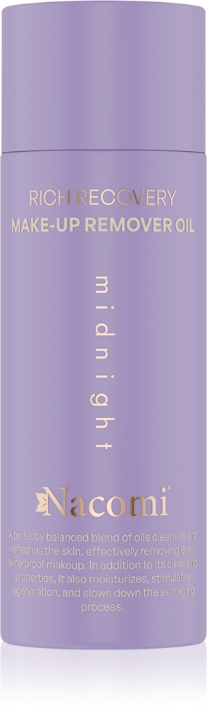 

Масло для снятия макияжа Rich Recovery Nacomi, midnight 100 мл