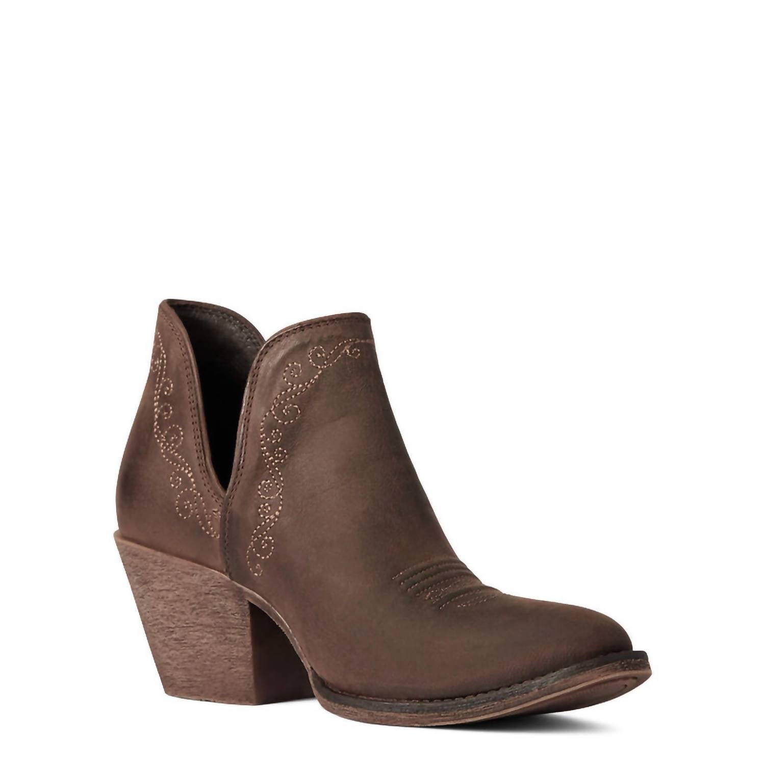 Женские ботинки Ariat Encore короткие на каблуке, темно-коричневый — фото 3